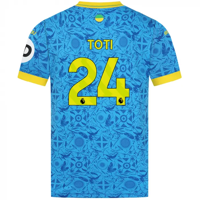 Wolverhampton Wanderers Store | Shop Official 2025-26 Wolves Third Shirt – Adult TOTI 24 Wolves Gear